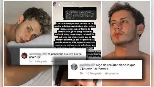 Critican a influencer peruano por responder de mala manera a seguidora que le pidió trabajo
