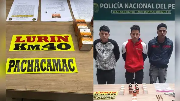 Lurín: capturan a falsos colectiveros y les allanan somníferos, celulares y prendas de mujer