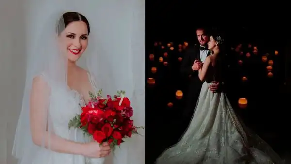 Karina Jordan emocionada por sentidos mensajes tras casarse con Diego Seyfarth