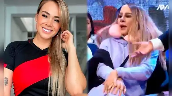 Jossmery Toledo: así fue la parodia de su salida de un avión al estilo de “JB en ATV”
