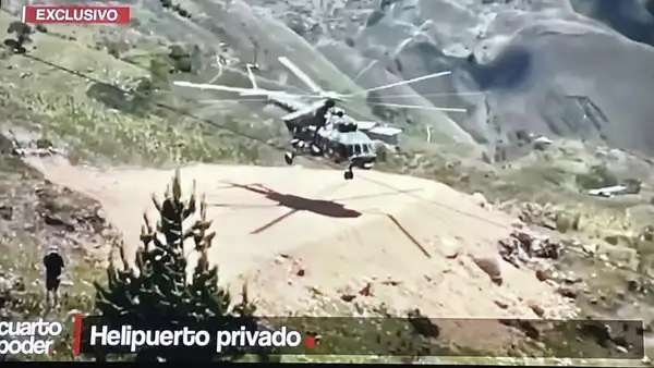 Pedro Castillo: denuncian construcción de helipuerto artesanal usado para visitar a su familia