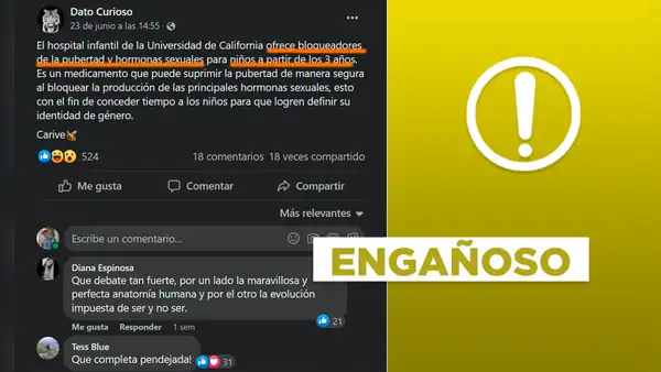 No, hospital californiano no brinda bloqueadores de pubertad y hormonas sexuales desde los 3 años