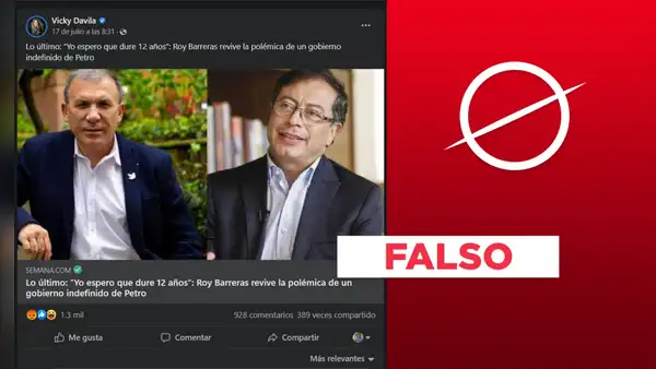 No, Roy Barreras no ha dicho que espera que el Gobierno de Petro dure 12 años