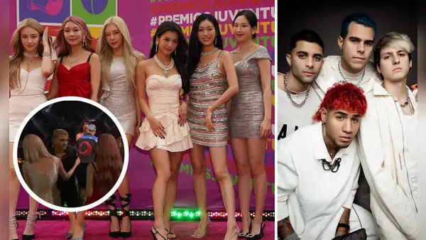 MOMOLAND y el abrazo con CNCO que se volvió viral en los Premios Juventud 2022
