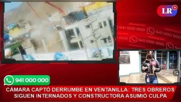 Derrumbe en Ventanilla: cámara de seguridad captó el preciso instante del accidente
