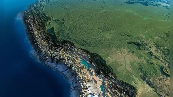 Geólogos descubren que la corteza terrestre se está hundiendo debajo de los Andes