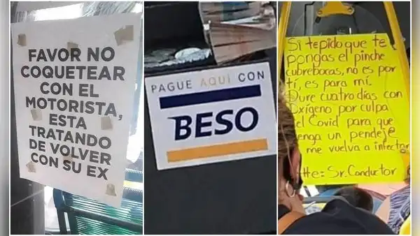 Los mensajes más ocurrentes que los choferes de combi y mototaxi han puesto en sus vehículos