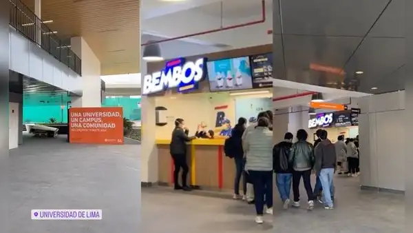 Profesor ingresa a Universidad de Lima y se sorprende al ver que hay un local de Bembos