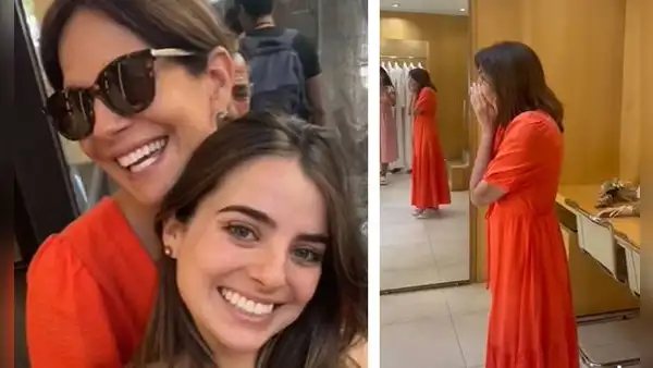 Karina Calmet llora al ver a su hija Naelah vestida de novia