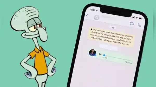 ¿Quieres enviar audios de WhatsApp con la voz de Calamardo? Así podrás lograrlo y sin apps