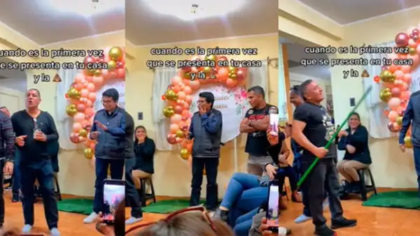 Mujer presenta a su enamorado por primera vez ante su familia y este habla de sus exparejas