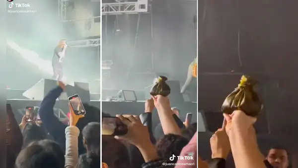 Fanática de Juanes lleva un juane al concierto de cantante colombiano