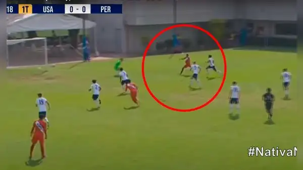 ¡Jugada preparada! Diether Vásquez anota el 1-0 de Perú contra Estados Unidos