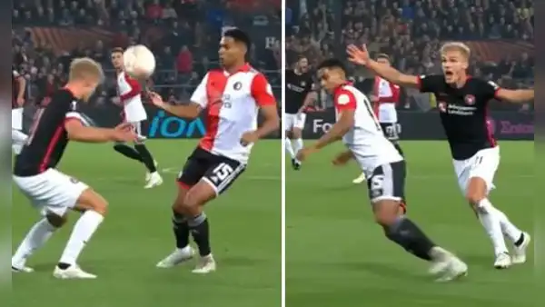 ¡A puro barrio! Marcos López y su ‘viveza’ para eludir a un rival al tocar el balón con la mano