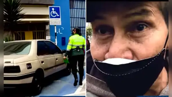 Chofer arremete contra policía tras parquearse en zona de personas con discapacidad: “¿Tú quién eres?”