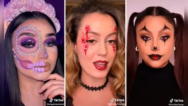 ¿No sabes cómo maquillarte para Halloween? Estos 5 tiktokers te inspirarán con sus sencillos trucos