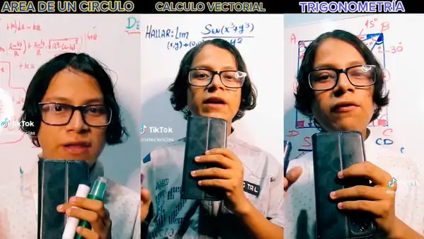 ¿Quién es Nicolás Tapia, el joven tiktoker que enseña matemáticas a estudiantes pre y universitarios?
