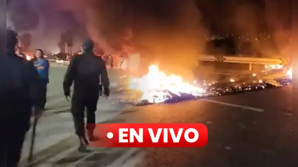 Marcha en Lima EN VIVO: bloquean Panamericana Sur a la altura de Cerro Azul y se impide ingreso a la capital