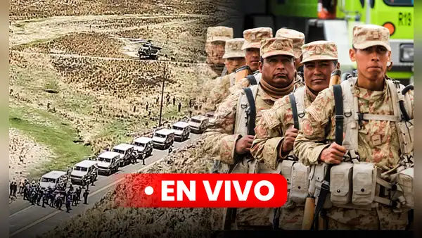 Protestas en el sur EN VIVO: Policía despeja carretera y consigue avance de convoy de vehículos militares en Puno