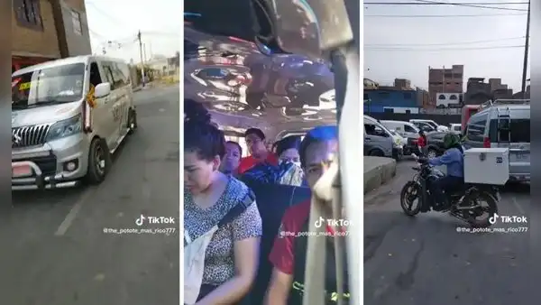 Chofer de combi se atora en el tráfico y culpa a los pasajeros: "Les dije para cortar camino"