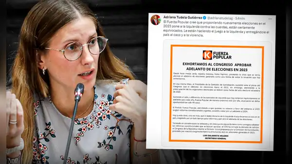 Tudela rechaza propuesta de Fuerza Popular de adelanto de elecciones en 2023: "Están seriamente equivocados"