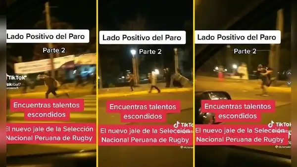 Joven esquiva a policías a la 'velocidad de la luz' y se hace viral: "Nuevo jale de la selección peruana"