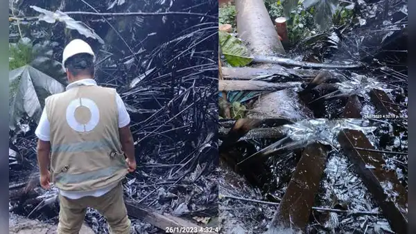 Derrame de petróleo en Amazonas afectó la quebrada Cayamas y los ríos Chiangos y Nieva, según OEFA