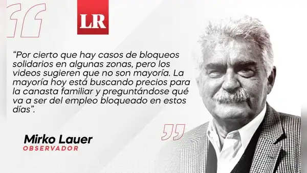 Mamá, papá, llegó el bloqueo, por Mirko Lauer