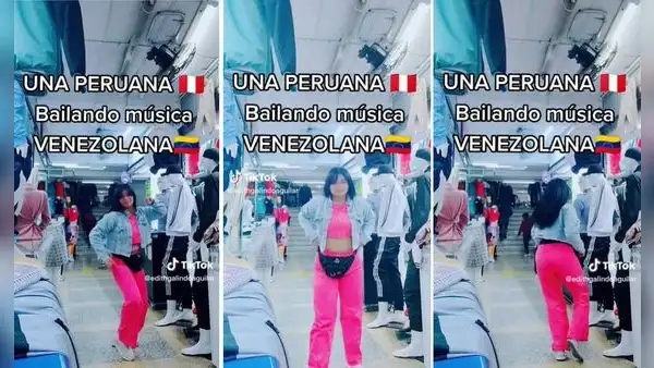 Peruana se roba el show al bailar música venezolana en Gamarra y deja en shock a usuarios