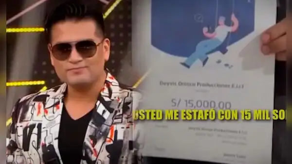 Deyvis Orosco es denunciado por estafa: le pagaron 15.000 soles y no se presentó en show
