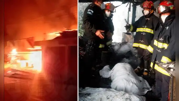 7 miembros de una familia fallecen en un incendio: padre se lanzó al fuego para salvarlos