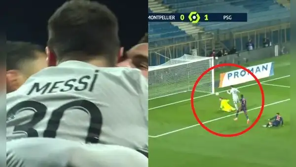 Messi toma el mando del PSG: la 'pinchó' y terminó un golazo para el 2-0 ante el Montepellier