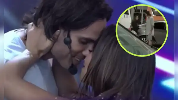 Gino Assereto y chica reality son captados en un carro tras apasionado beso en reto de actuación