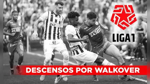 ¿Qué sucede con un equipo de la Liga 1 si pierde la categoría por 2 walkovers?