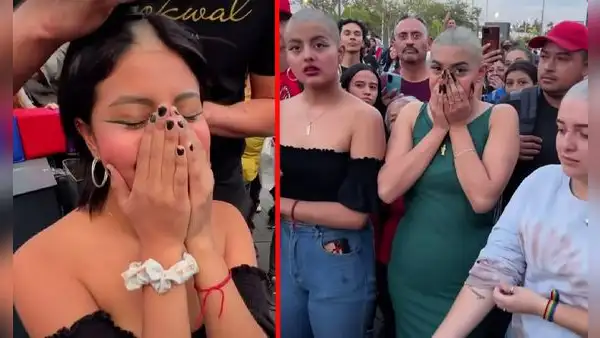 Mujer se rapa la cabeza por un auto cero kilómetros y se hace viral: "Mis respetos"