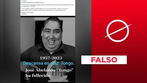 Tongo no ha fallecido pero su estado de salud aún es delicado