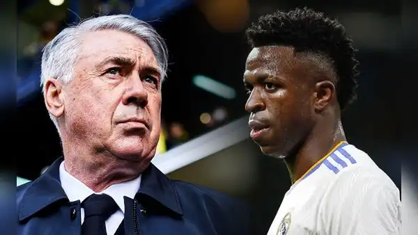 Ancelotti defiende a Vinicius de las provocaciones de los rivales: Él solo quiere jugar