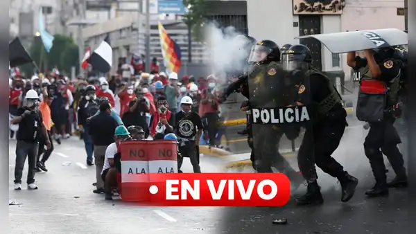 Marcha en Lima: manifestantes se movilizaron por el centro histórico y se congregaron en la Plaza Dos de Mayo