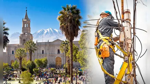 Corte de luz en Arequipa afectará a 10 distritos desde el 9 hasta al 11 de febrero