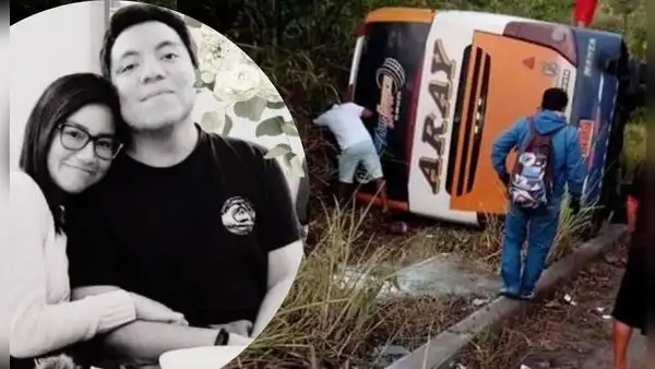 Pareja peruana muere tras choque de bus contra camión en Ecuador