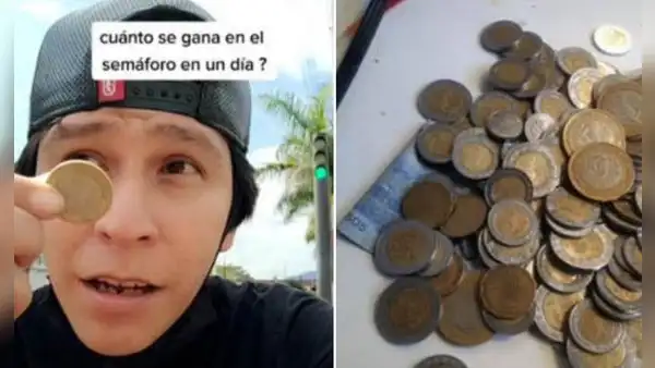 Joven muestra cuánto gana al hacer dominadas en los semáforos y deja en shock a todos