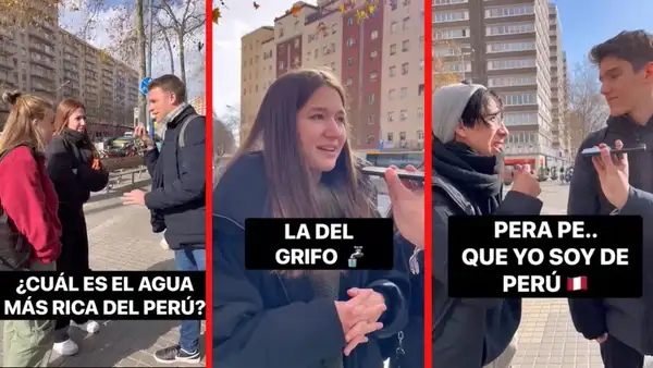 Europeos responden a la pregunta "¿cuál es el agua más rica del Perú?" y solo uno conoce la respuesta