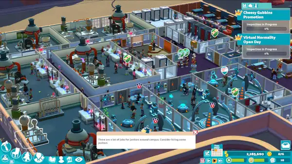 Steam regala Two Point Campus, un juego de gestión de universidades por todo el fin de semana