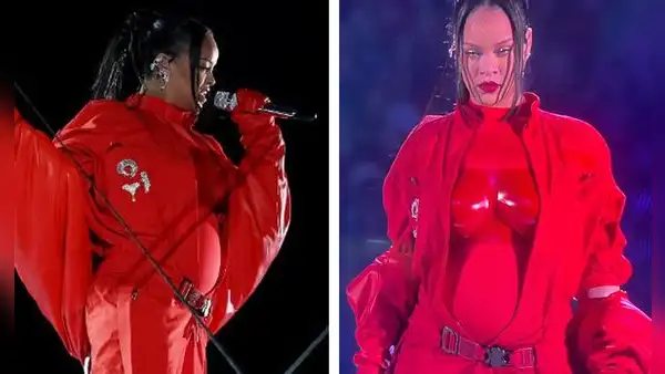 ¿Rihanna embarazada?: cantante sorprende al lucir pancita en su presentación del Super Bowl 2023