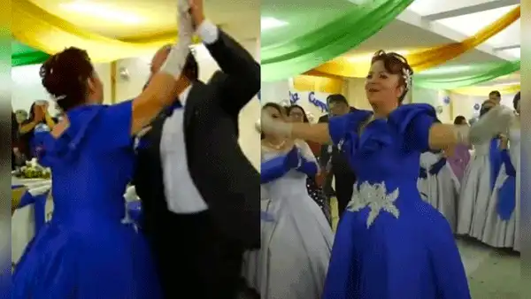 Mujer de 70 años cumple su sueño de celebrar su quinceañero antes de una operación al corazón