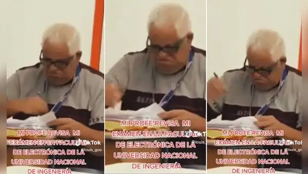 Profesor de la UNI tiene peculiar reacción al revisar los exámenes de sus alumnos de Electrónica