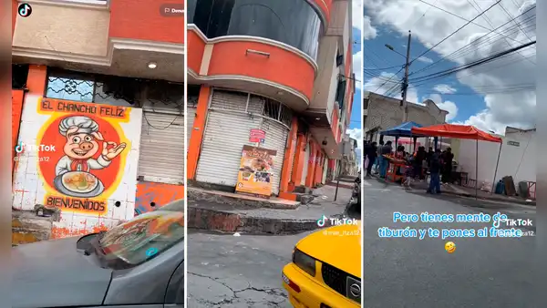 ¡Emprendedor con mente de tiburón! Le clausuran chicharronería y abre un puesto ambulante al frente