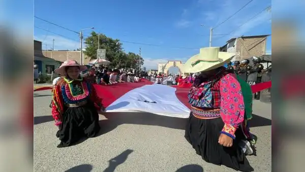 Marcha de sacrificio contra el Gobierno de Dina Boluarte este sábado 18 de febrero