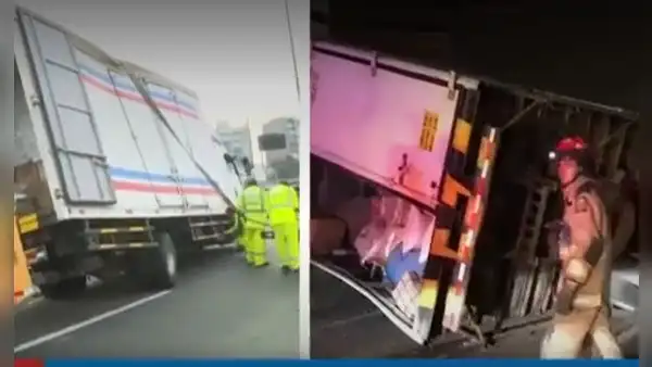 Panamericana Sur: camión ocasionó choque múltiple esta madrugada