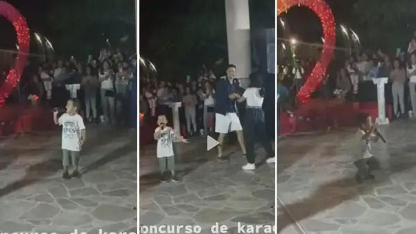 Niño enternece al interpretar canción de Azucena Calvay: "Ay, cómo me duele dejar de amarte"